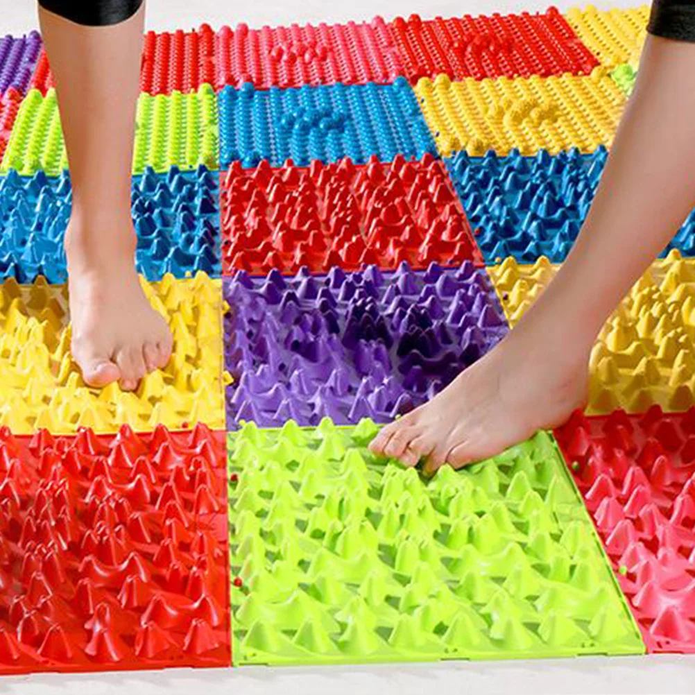 

4pcs Foot Massage Mat Tpe Acupressure Pad For Blood Circulation Fatigue Relief Portable Massage Tool For Office Home Senior Use