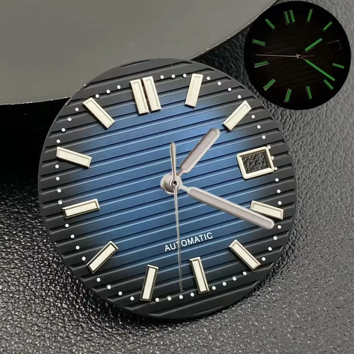 Tarcza 30.5mm NH35 Nautilus do mechanizmów NH35 NH36 Wysokiej Jakości Akcesoria NH35 Zielona Luminescencyjna Tarcza Zegarka Części Zamienne