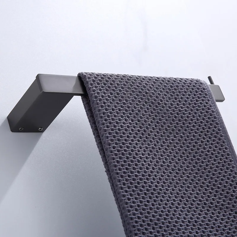 Towel ring bathroom towel hanging stainless steel bar toilet hand rack