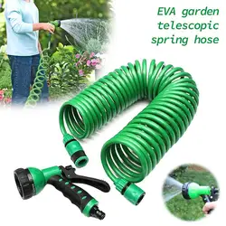 EVA Garden Retractable Spring Tube Irrigation Set Portable Garden Hose Plastic Multi-functional Car Wash Household Sprinkler