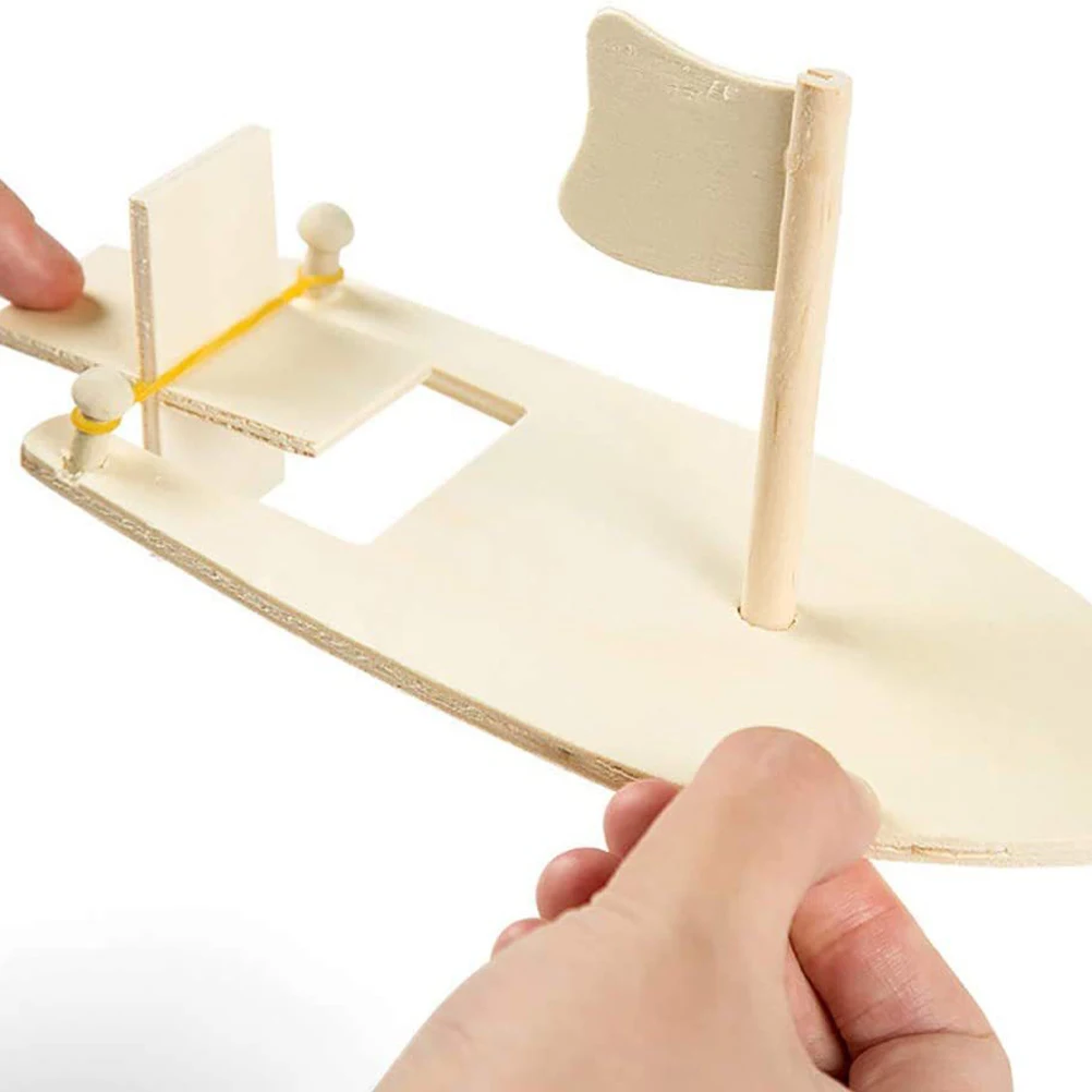 10 pezzi per bambini pittura fai da te artigianato materiale sicuro modello di barca a vela artigianato fai da te set di giocattoli per barche modello di barca a vela scuola artigianale per feste