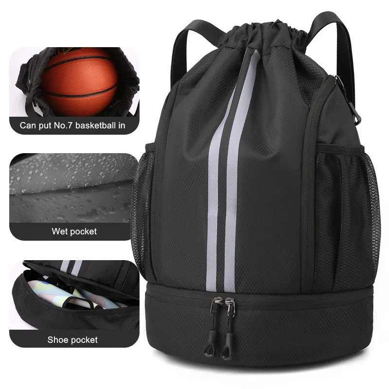 Gym Bag Men Training And Exercise Swimming Soccer Basketball Big Yoga Fitness Drawstring Travel Bolsas For Women Sports Backpack