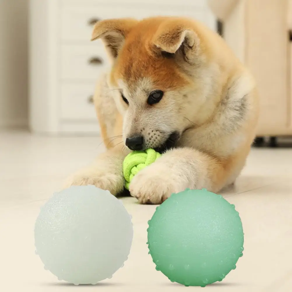 Pet Chew Toy  Durable Luminous Ball Dog Training Toy  Portable Pet Molar Toy