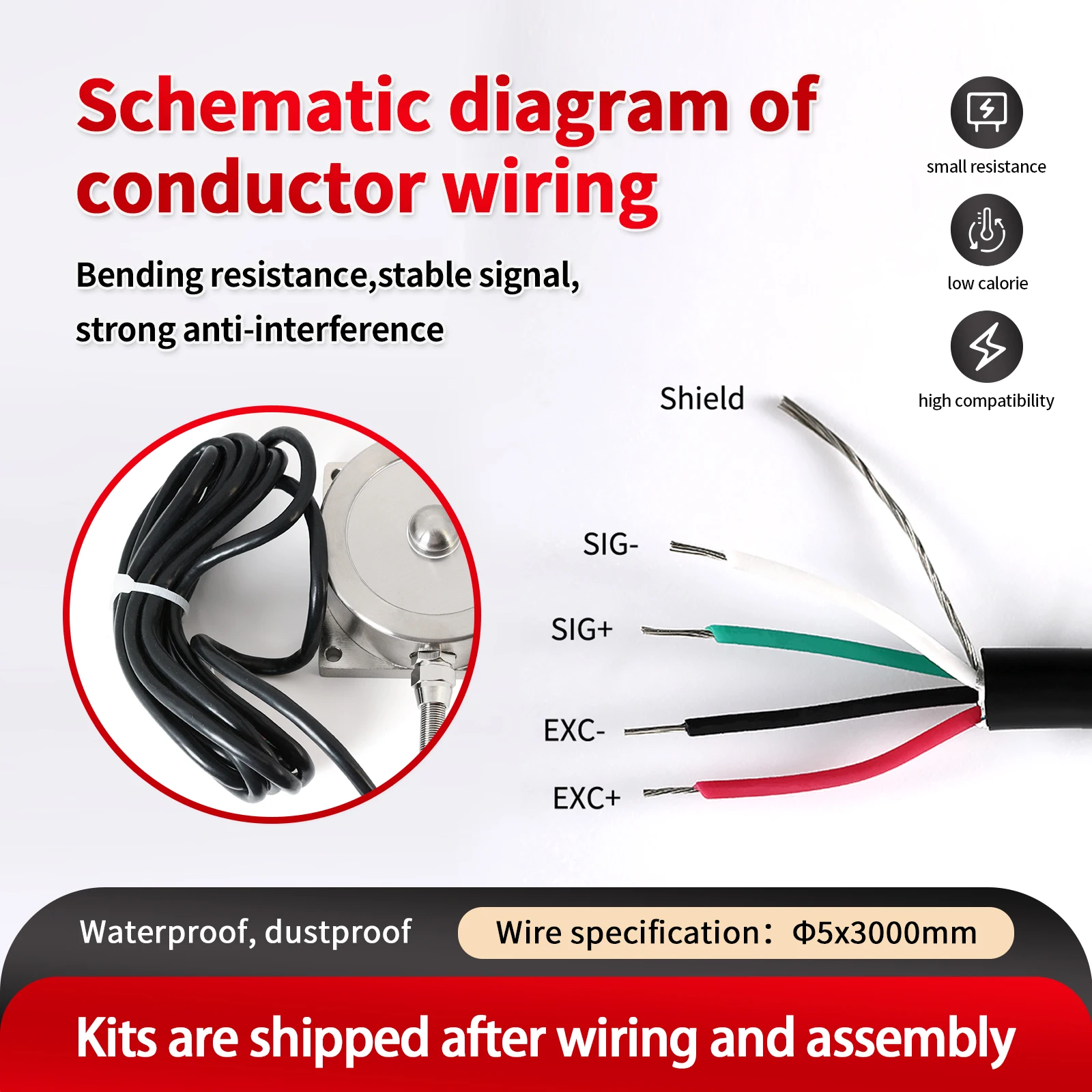 Датчик нагрузки со спицами и цифровой датчик силы, усилие натяжения и сжатия тестов, несколько режимов тревоги и режим измерения