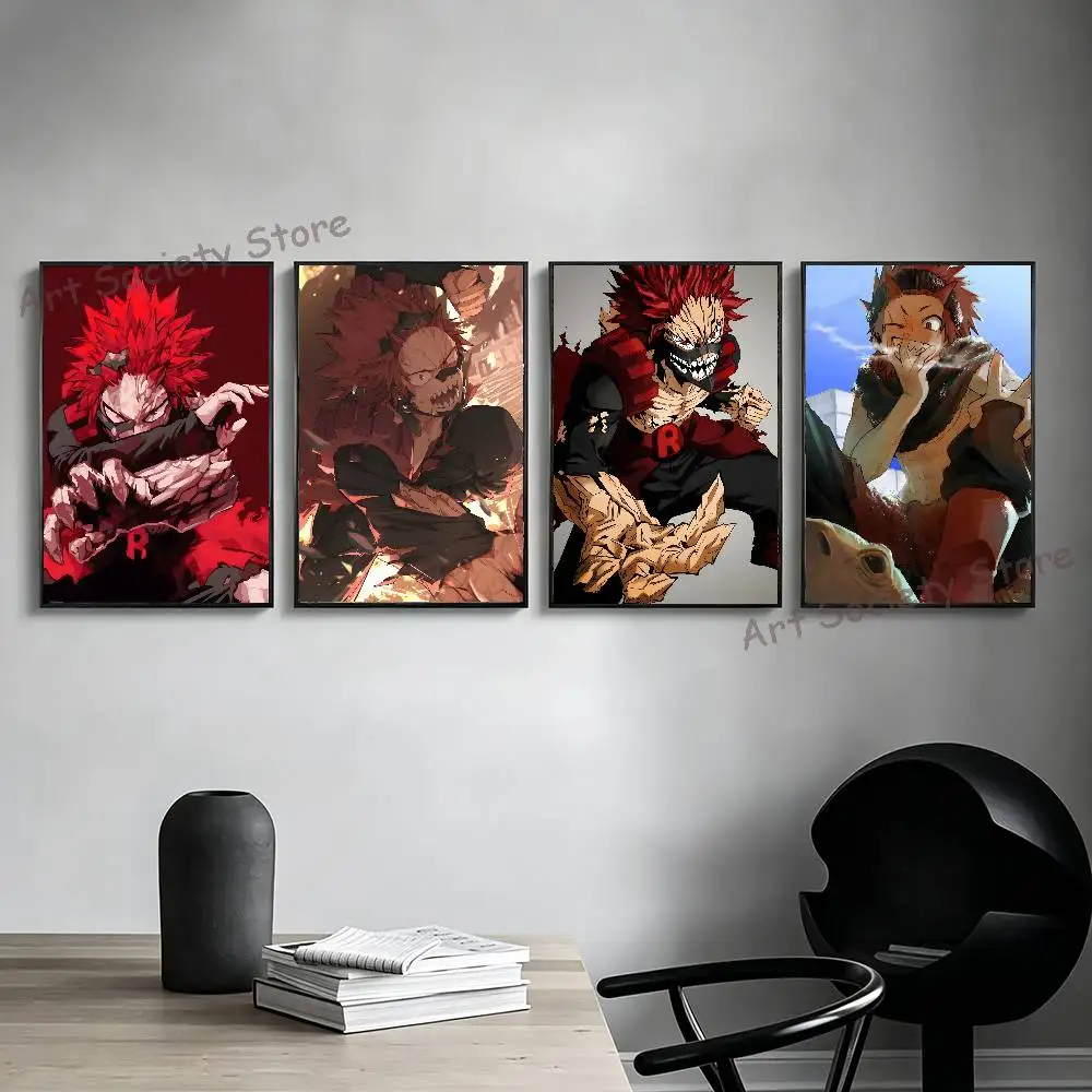 My H-Hero K-Kirishima Poster Prints Wall Art Painting Picture Gift Living Room Bar Restaurant Dec Sticker Large