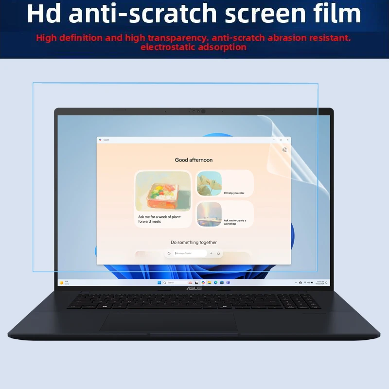 

For New ASUS Vivobook 18 (M1807) screen film 18-inch laptop protective film HD toughened film anti-blue film keyboard film