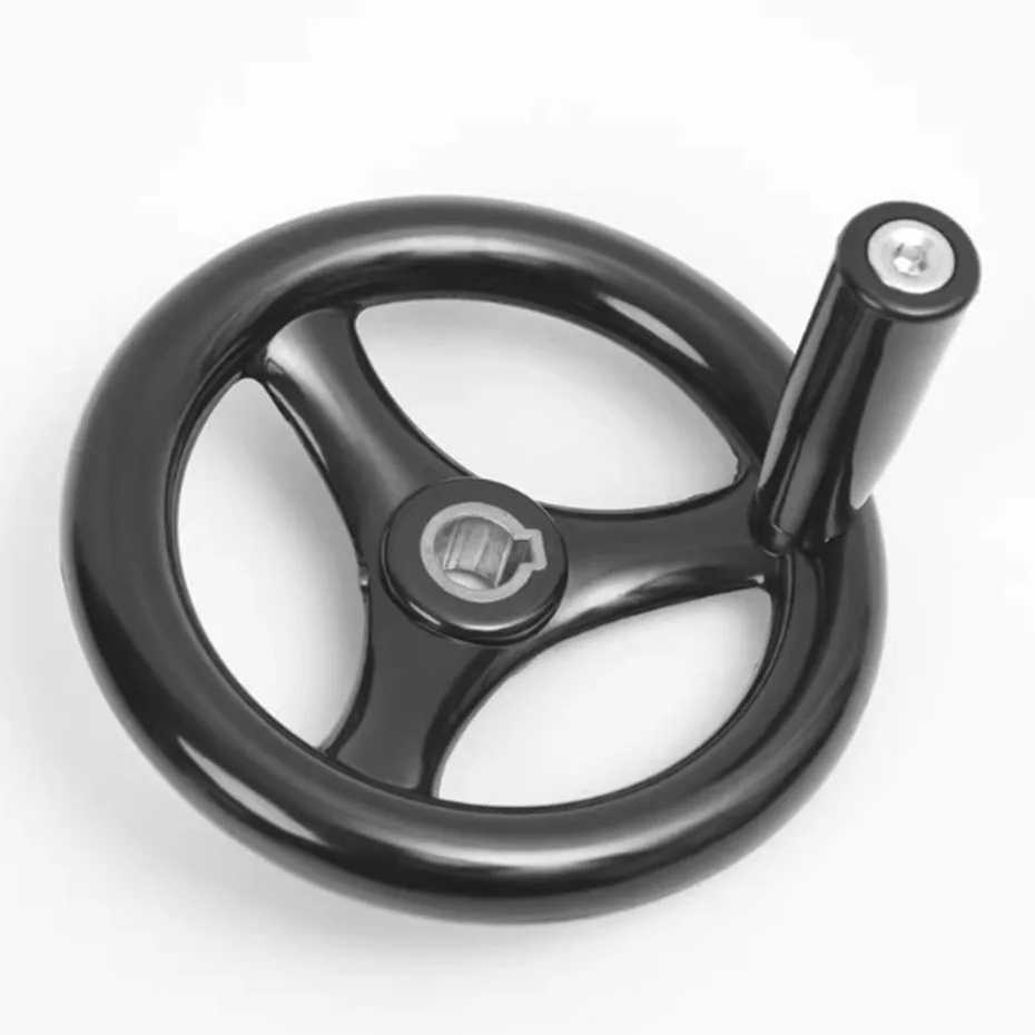 

Three piece rubberwood/round wheel rim plastic steel handwheel/grinder corrugated hand wheel handle machine handwheel 101216