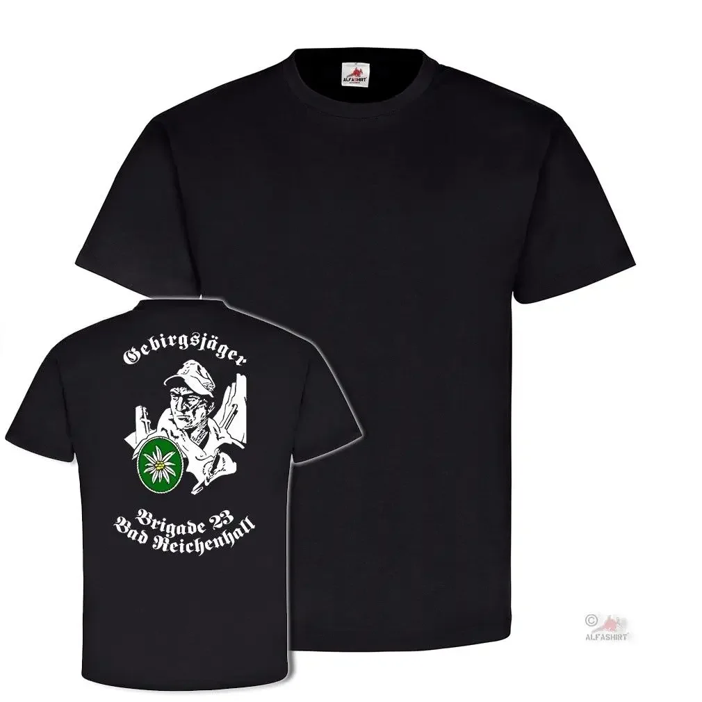 Gebjgbrig 23 Mountain Infantry Brigade Bad Reichenhall Unit T-Shirt 100% Cotton O-Neck Summer Short Sleeve Casual Mens T-shirt