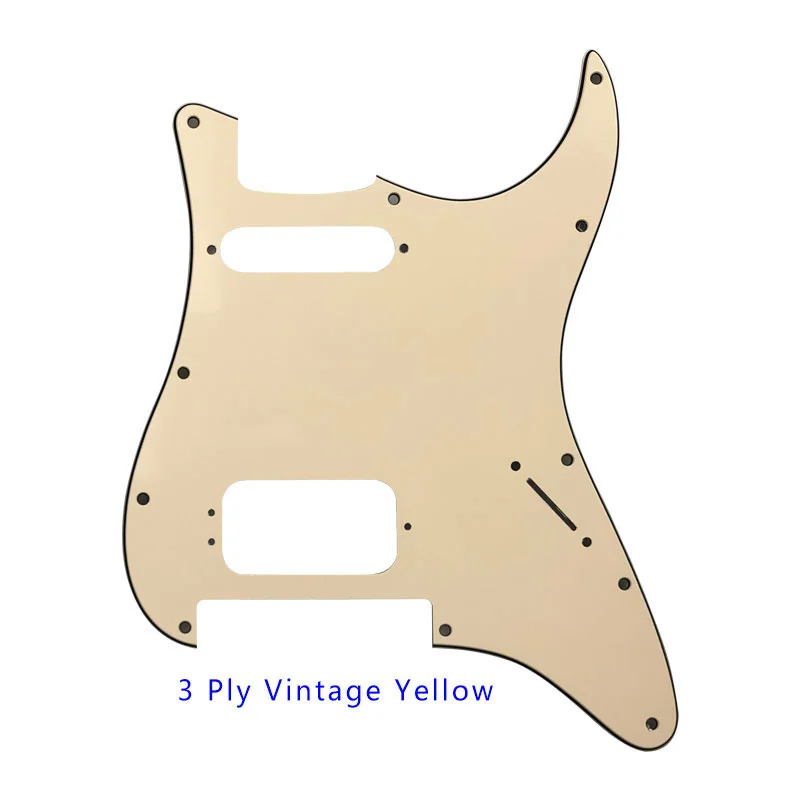 Custom Guitar Pickguard - For US 11 Screw Holes Stratocaster With Floyd Rose Tremolo Bridge deluxe Humbucker HS No Control Knob