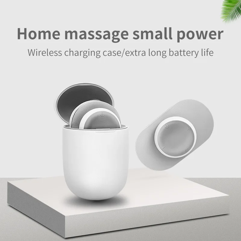 Mini Portable EMS Pulse Massager Full Body Electrical Magic Massage Stickers TENS Pulse Muscle Relax Tool With Charging Case