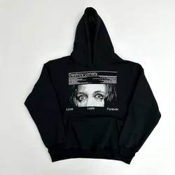 New Luxury 2023 PLAYBOI CARTI WHOLE Destroy Lonely Pullover Hoodies Hoody hooded Sweatshirts velvet Cotton Thick Fleece US #40