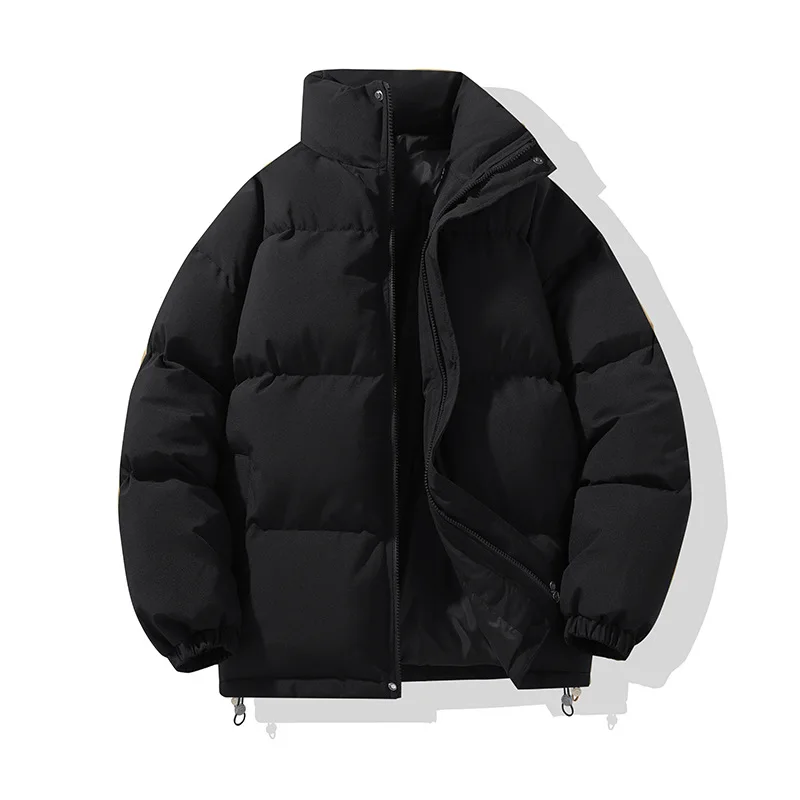 معطف شتوي من القطن للرجال بياقة واقفة كاجوال فضفاض ودافئ معطف شبابي #2