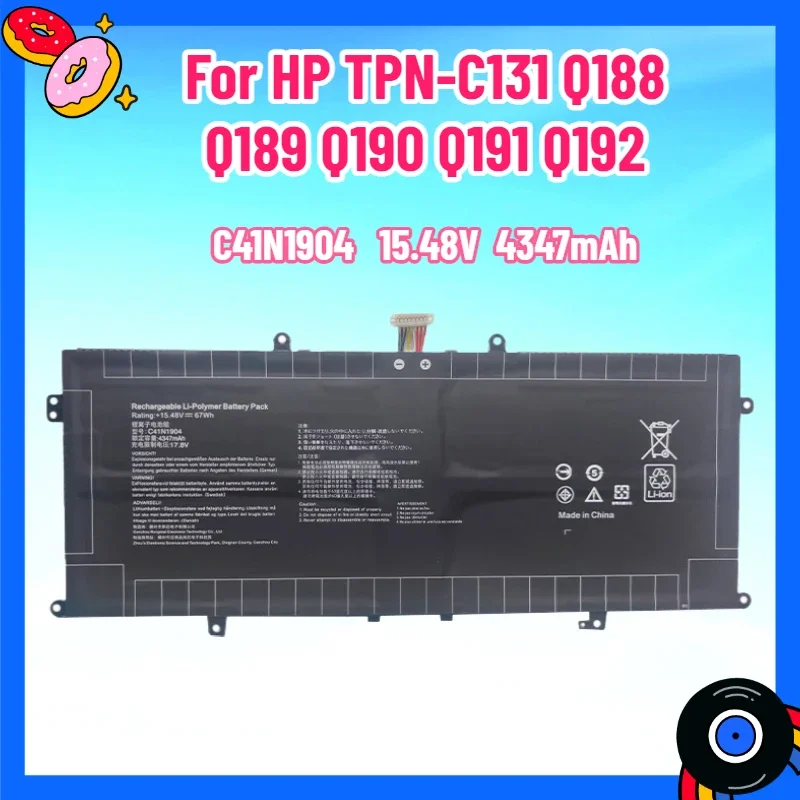 

New C41N1904 Battery For Asus ZenBook 14 U4700I UXF3000E U4700E U4700J U3700J 13 BX325JA S14 S435EA C41N1904-1 Rog Ally Battery