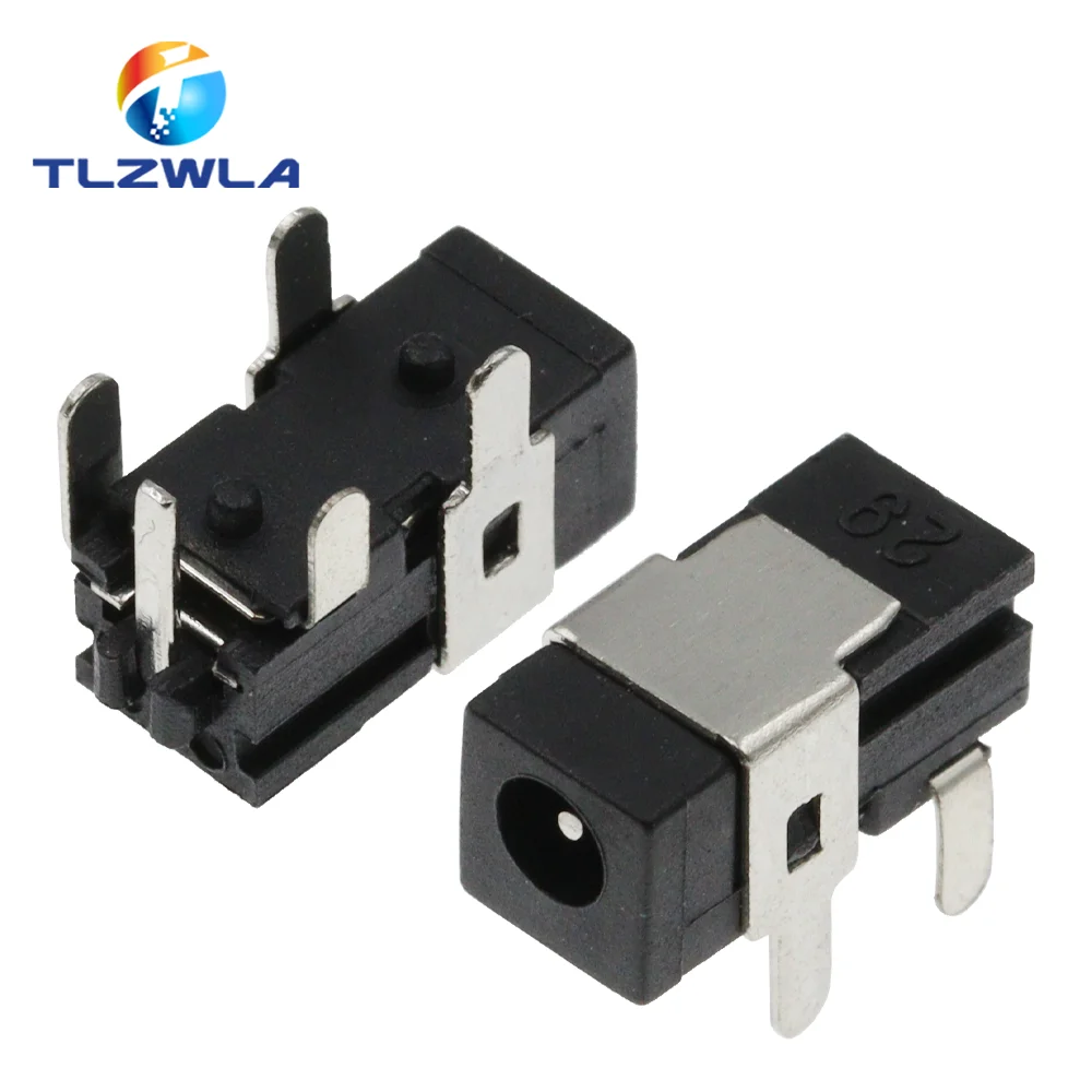 10PCS High Quality DC Power Socket Jack DC-011 Pin=0.7 Needle Size Adaptation 2.5mm*0.7mm Power Female Plug 2.5x0.7MM