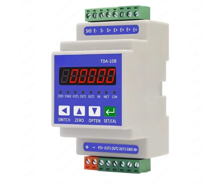 TDA-10B High-precision Rail-type Weight Transmitter Instrument Weighing Signal Amplifier Weighing Module RS485 MODBUS/RTU