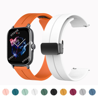 20mm Band For Xiaomi Amazfit Active/GTS 2 4 Mini Smart Watch Strap For Amazfit Bip3 Pro GTS 4 3 2 2e GTR 42mm Silicone Bracelet