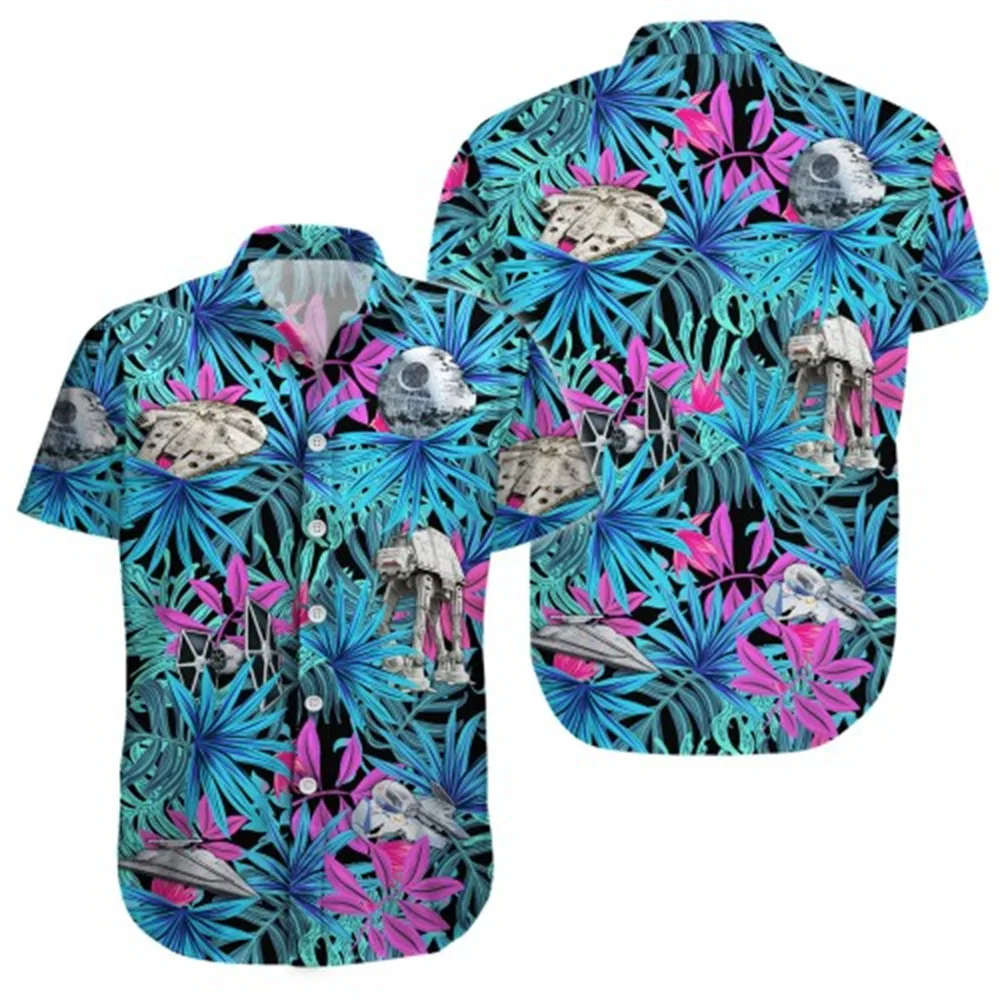 

Мужская летняя повседневная пляжная рубашка для серфинга на пуговицах, удобная мужская рубашка с 3D принтом в гавайском стиле с кокосовым пляжным узором 2025