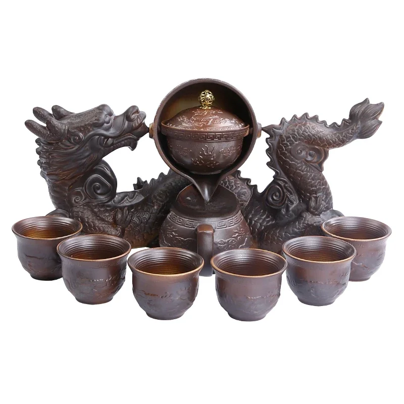 

Persons Gaiwan Ceremony Teaware Set Accessories Semi Automatic Teaware Set Chinese Style Kitchen Supplies