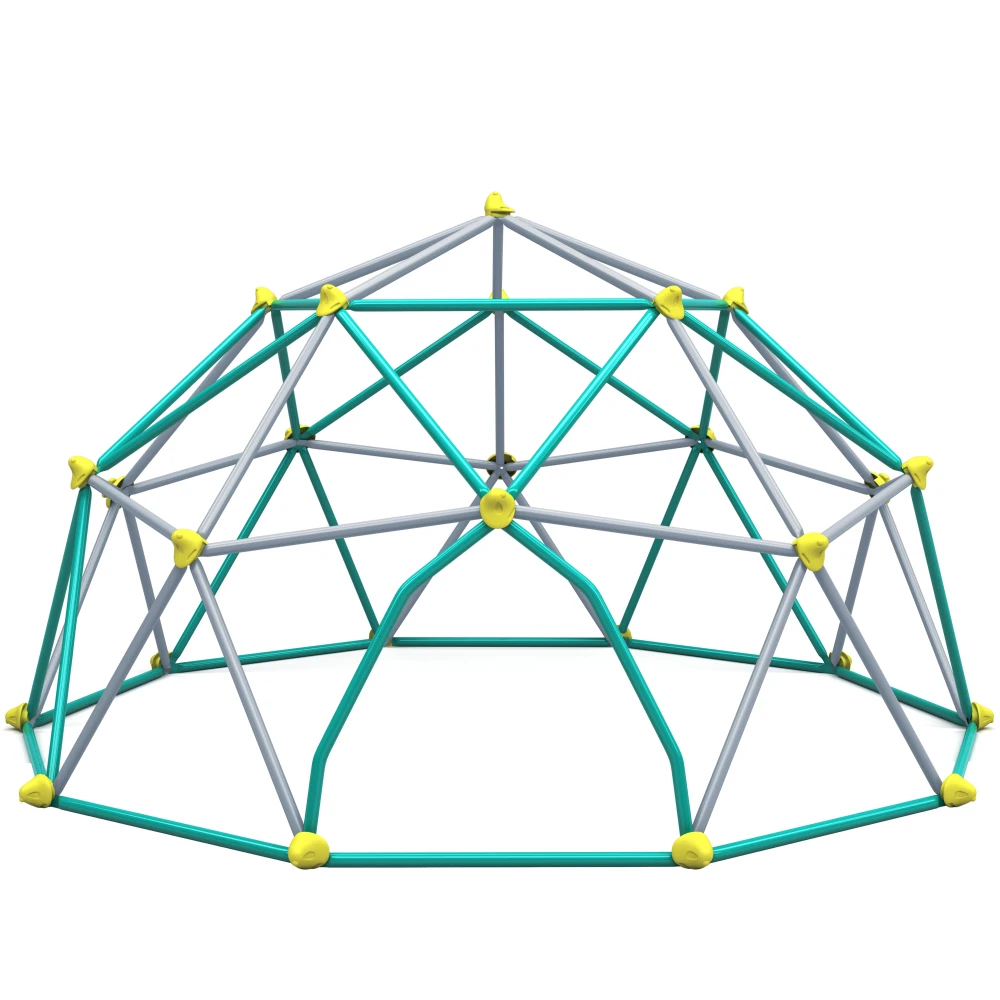 

13ft Geometric Dome Climber Play Center, Kids Climbing Dome Tower , Rust & UV Resistant Steel Supporting 1000 LBS