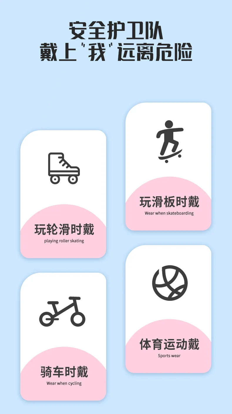 Kinder Sport Fingerlose Handschuhe Fahrrad Junge Mädchen Radfahren Anti-Verschleiß Kinder Roller Skating Training Übung Schutz Handschuhe – Detail 3