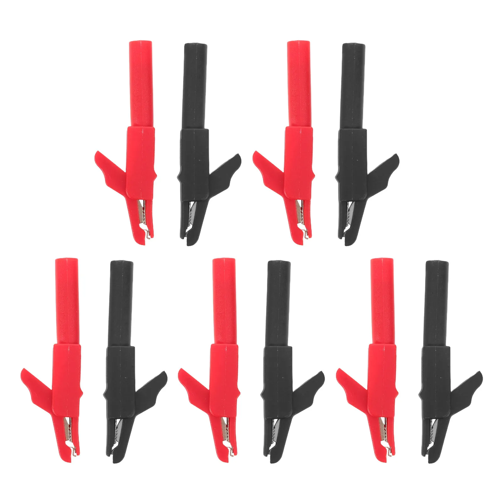 

10 шт. безопасных изолированных зажимов для мультиметра: банановые разъемы, зажимы типа «крокодил», электрические тестовые провода, аксессуары для измерительных приборов