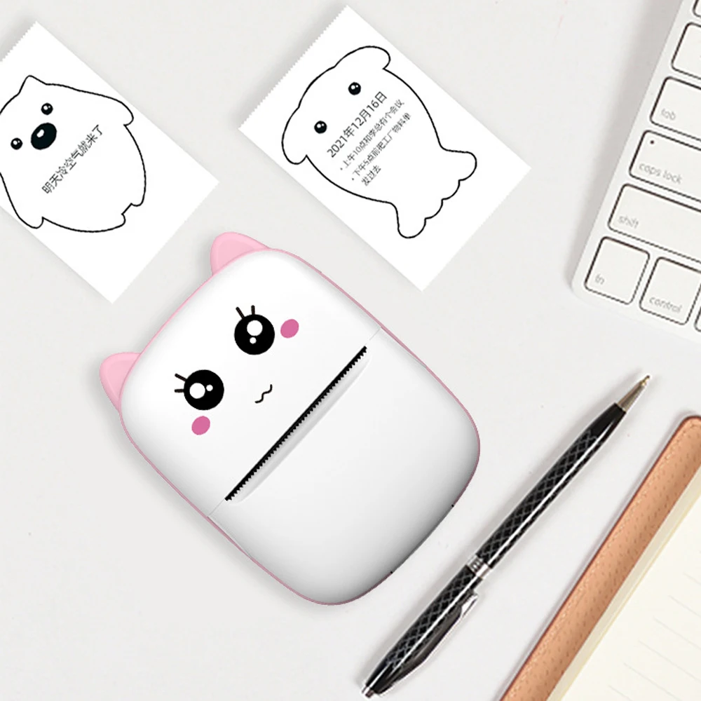 C9 Mini Wireless Thermal Printer Portable Bluetooth Pocket Mobile Label Receipt Printer For Parking Note Memo Sticker Printing