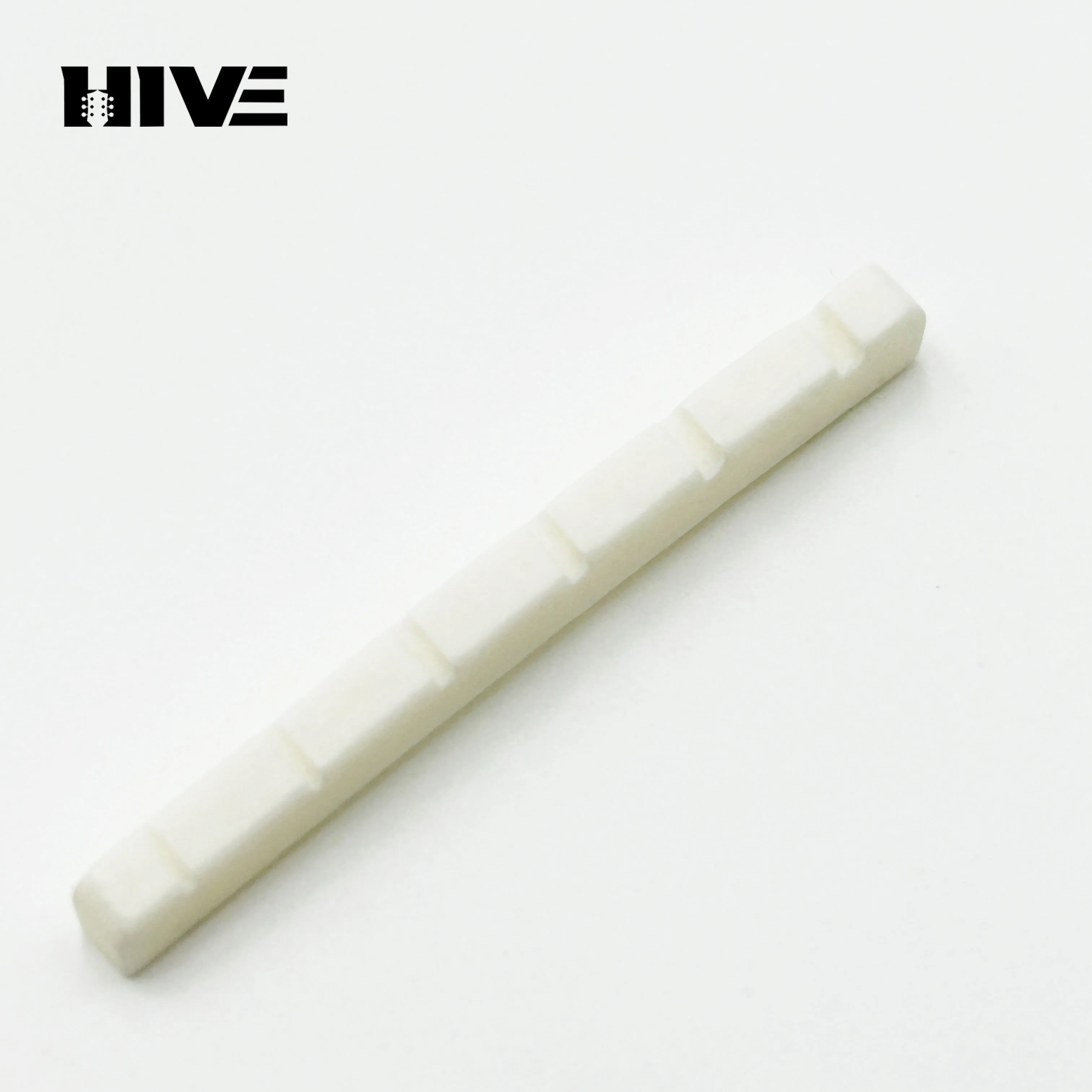 Wholesale Guitar Nut 42MM 43MM Curved Pre Slotted Nut Ox Bone 6-String ST Electric Guitar Nut ST Guitar Replacement Part