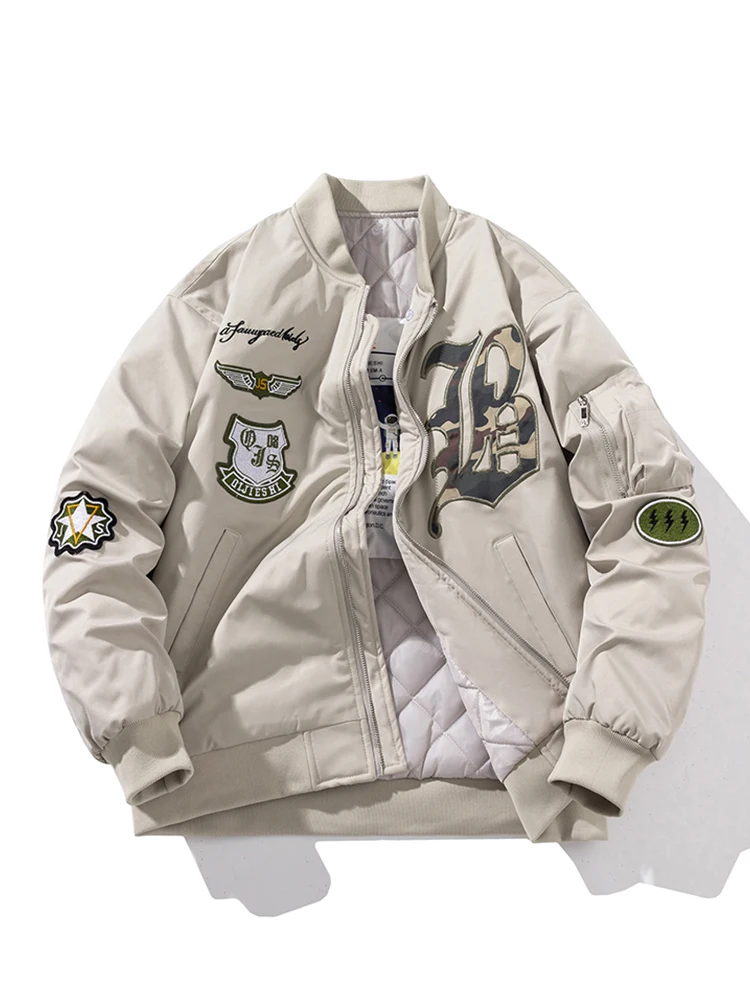 

Thiened Baseball Sle Pilot Jaet для мужчин и женщин, осенне-зимняя модная брендовая хлопковая одежда в американском стиле ретро High Street