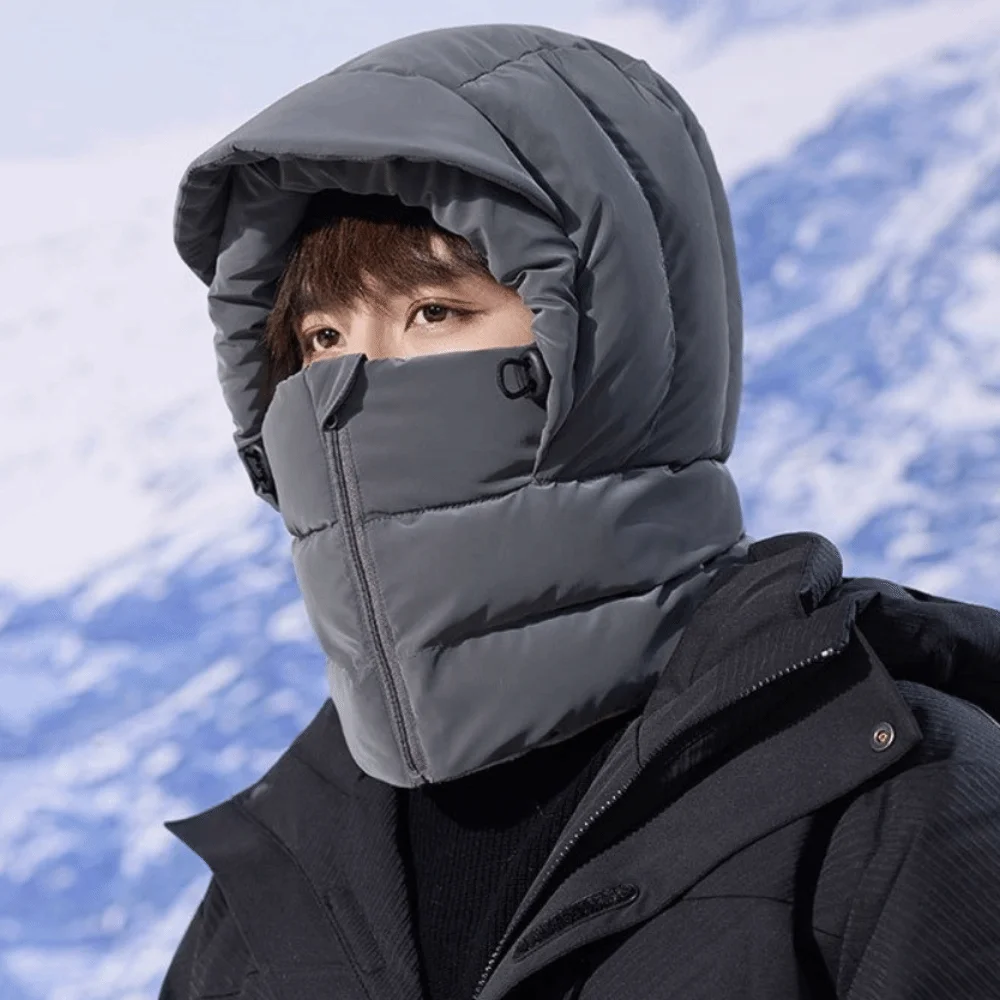 

Keep Warm 3-in-1 Winter Cycling Hat Cold Resistant Windproof Warm Scarf Face Mask Neck Protection Head Cover Lei Feng Hat Men