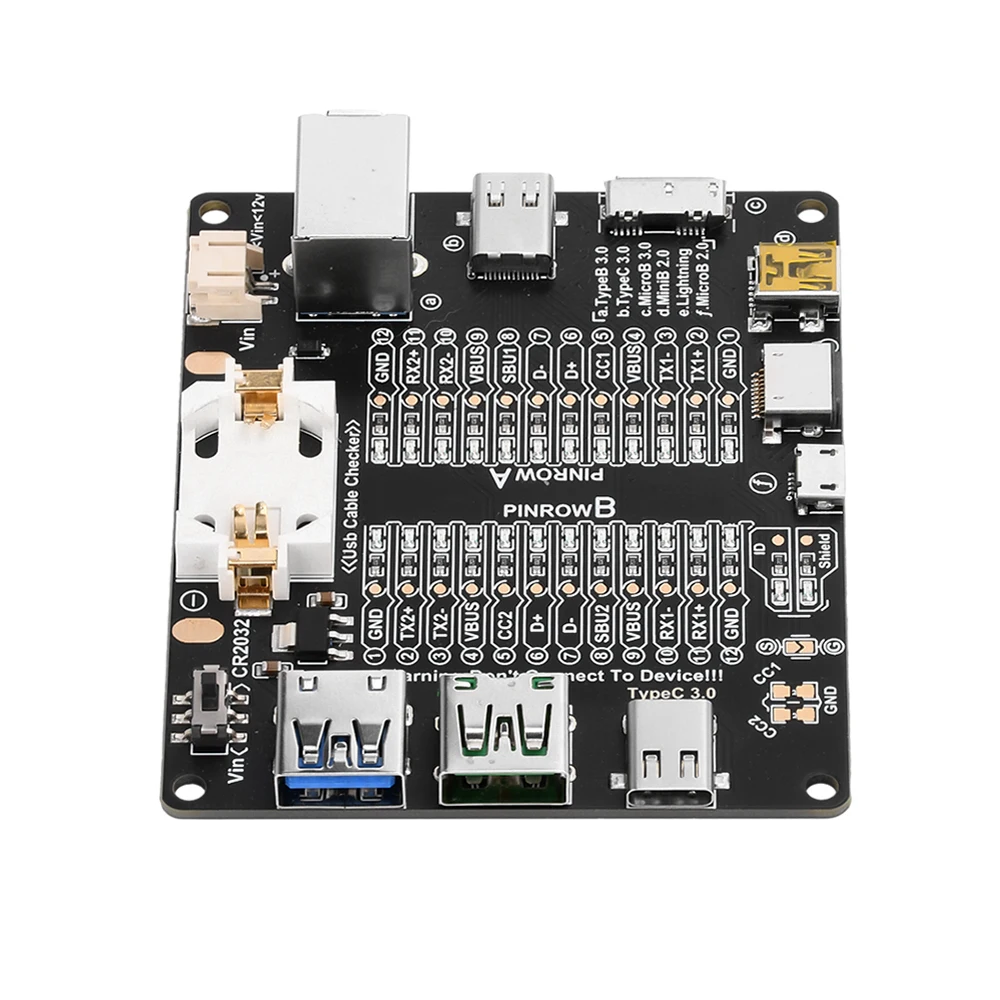 Imagem -04 - Cabo de Dados Usb Placa de Detecção Cabo Usb Tester Tipo-c Micro a tipo b Test Board Curto-circuito On-off Switching para Ios Android