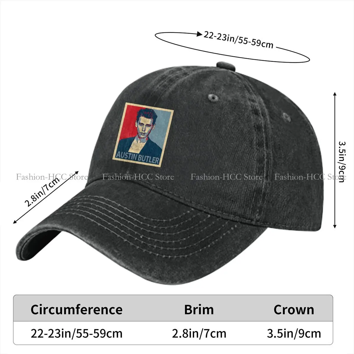 Poster Baseball Cap Men Hats Women Visor Protection Snapback Austin Butler Caps