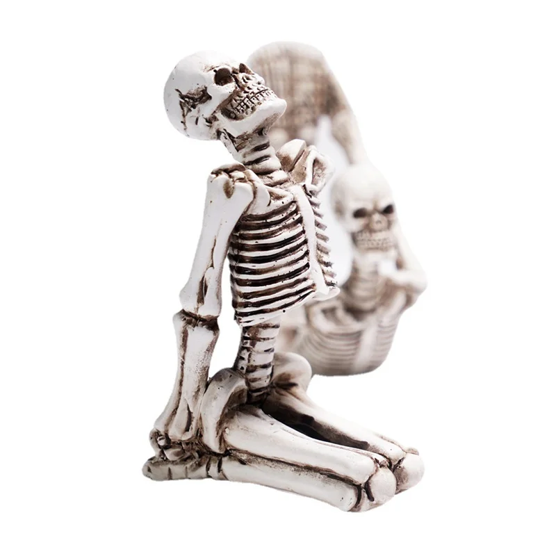 Creative Yoga Skull Figurines Personalized Bone Stretchers Halloween Skull Decorations Halloween Table Decoration