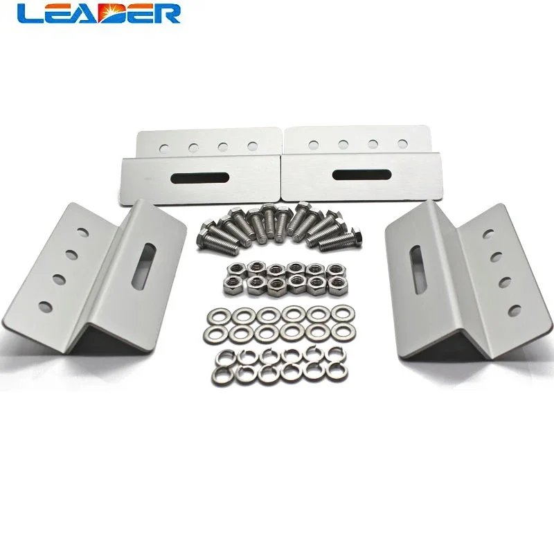 LEADER SOLAR Free Shopping 1/5 Sets 100% Aluminum Z-Mounting Type Solar Panel Roof Mounting Bracket for Carvan Roof AL003