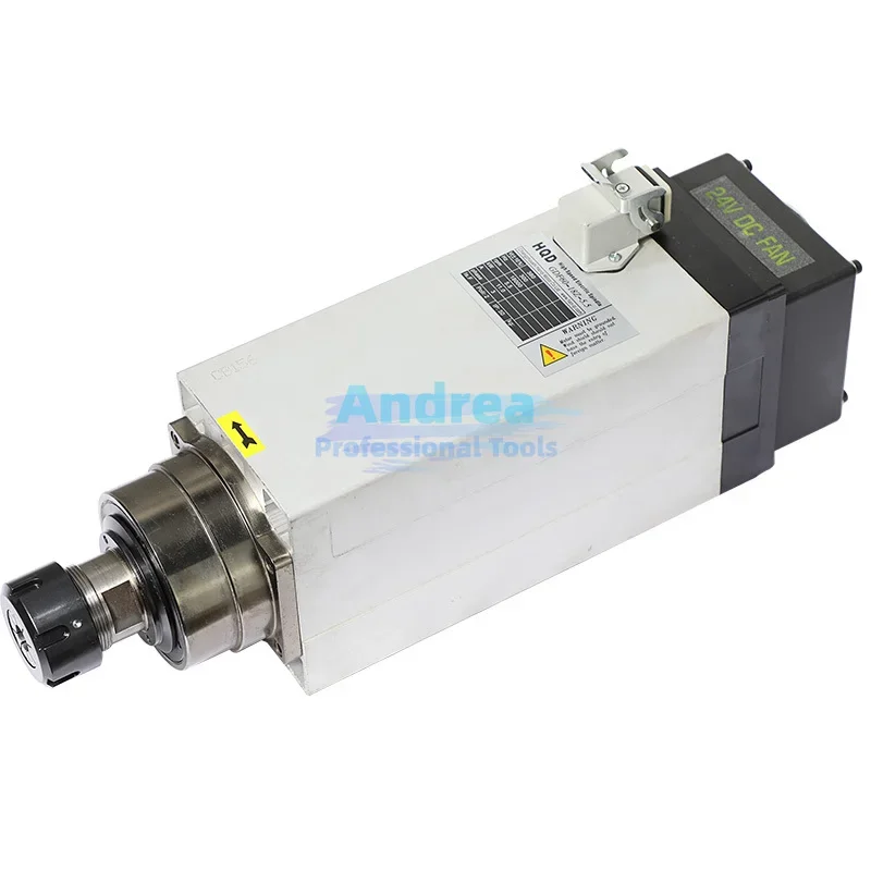 HQD GDF60-18Z-5.5  ER32 5.5KW 18000rpm 12.5A/21.5A  380V/220V air cooling  spindle motors CNC Router Spindle Motor