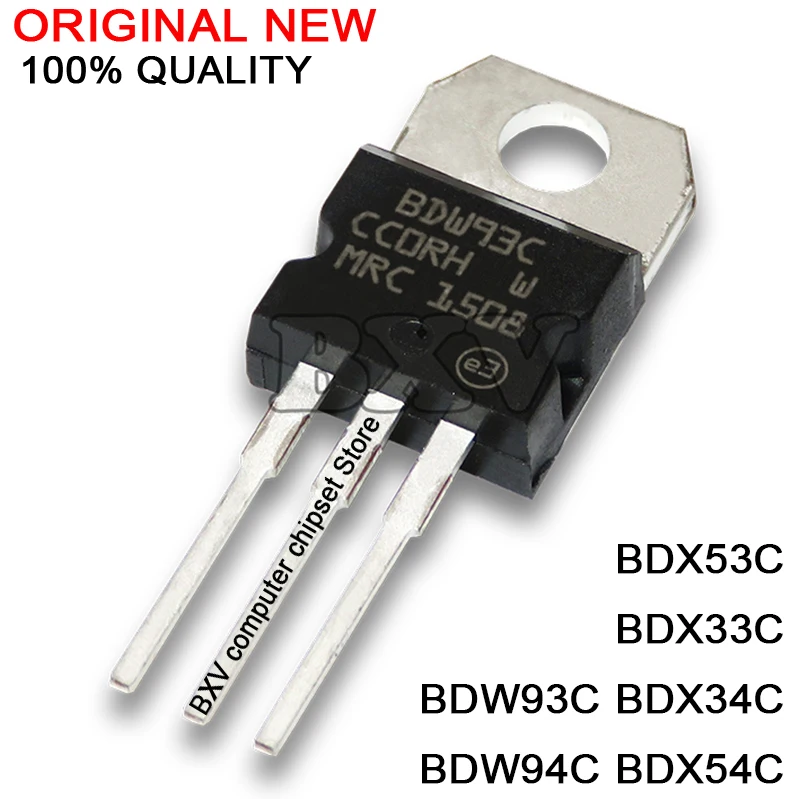 10PCS/LOT BD911 BD912 BDW93C BDW94C BDX33C BDX34C BDX53C BDX54C TO-220 N-channel Darlington Transistor New Original