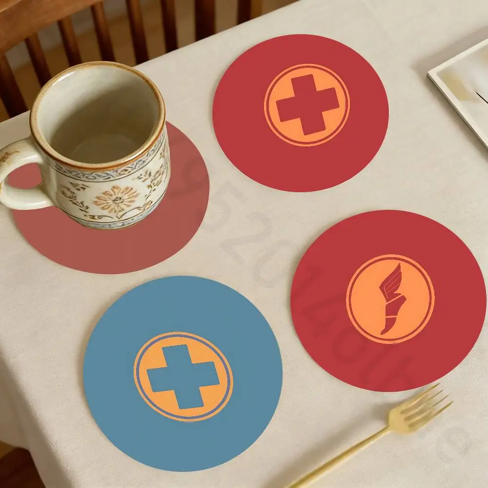

Game-T-tF2 Wooden Coaster Set Coffee Teacup Decoration Coffee Shop Beverage Shop Family Restaurant