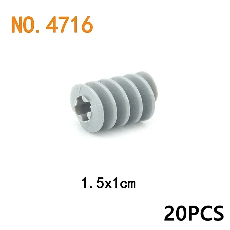 High-Tech Parts 1/3 Gearbox Suit Turbine Box 2x4x3 Technology bricks 6588 3648 76244 4716 Worm Gears Technical Building Blocks