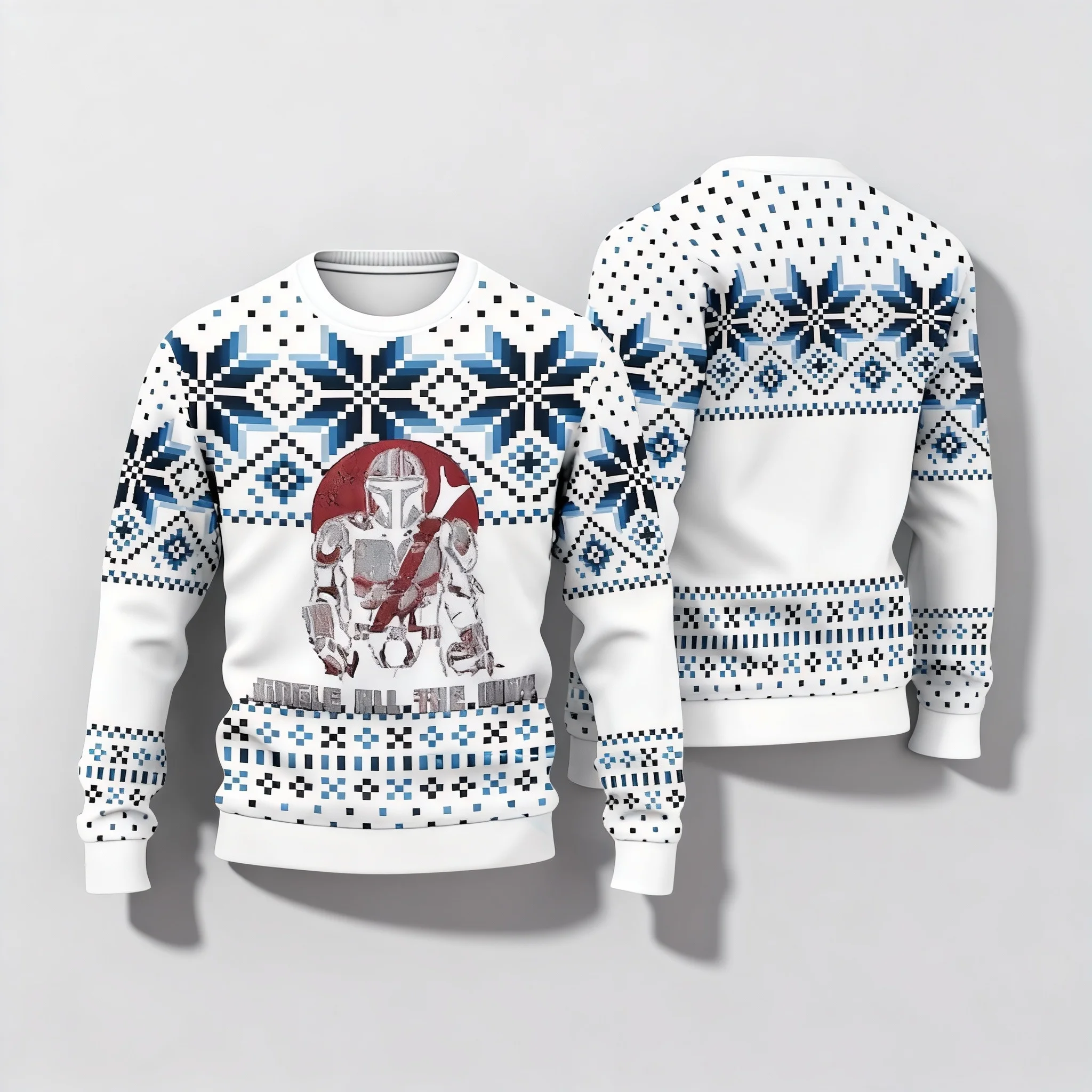 

Новинка 2026 года, подарок, серия Диснея, тема «Бобфет», уродливый свитер, семейная толстовка для рождественской вечеринки, большой осенне-зимний топ для взрослых