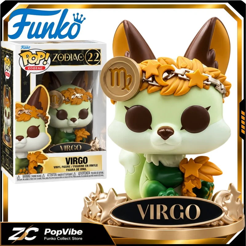 Funko Pop Zodiac Virgo Fox Vinyl Figure Astrology Constellation Collectible Figurine Desktop Ornament Gift for Star Sign Lovers