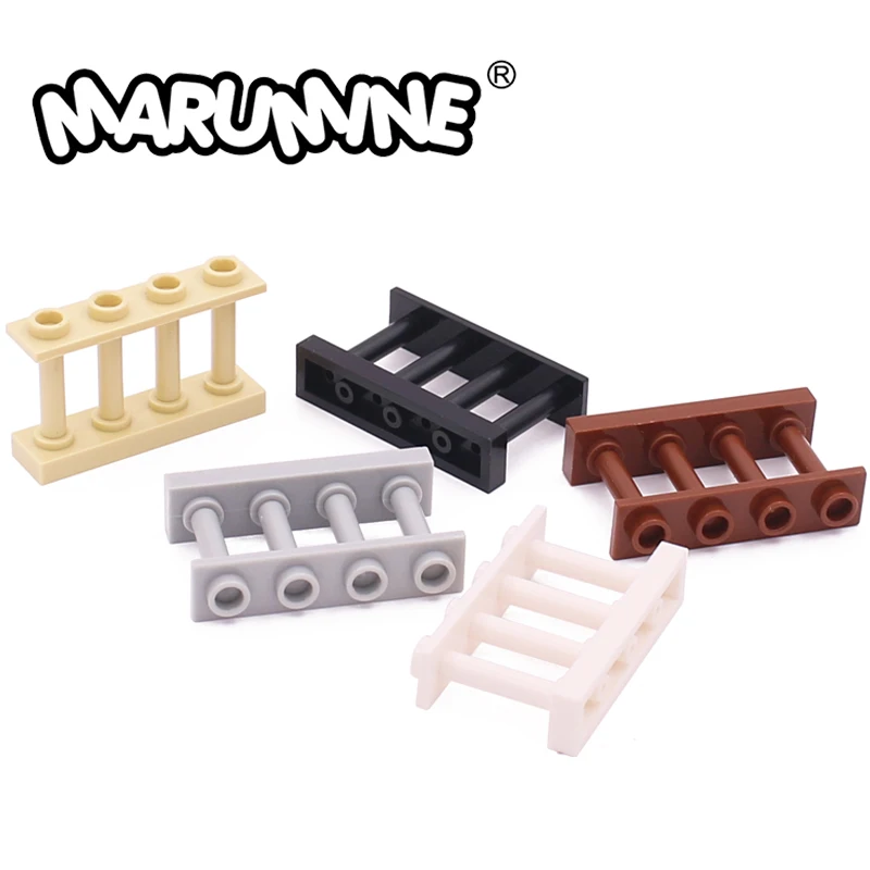 MARUMINE DIY MOC Bricks 1x4x2 Fence 30PCS Classic Building Blocks Street House Particles Accessories Compatible with 15332