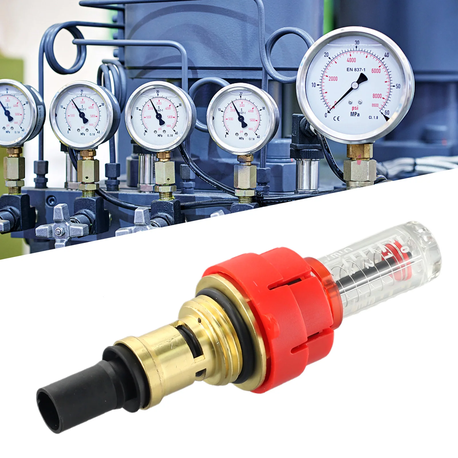 1pc Underfloor Heating Manifold Flow Meter-Regulator Optimizing Heat Manifold Flow Meter Designed For Flow Meterregulator