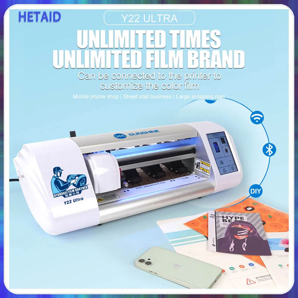 SUNSHINE Y22 ULTRA Intelligent Flexible Hydrogel Film Cutting Machine UNLOCKED Unlimited Times SS-057S Back and Front Film Cuts