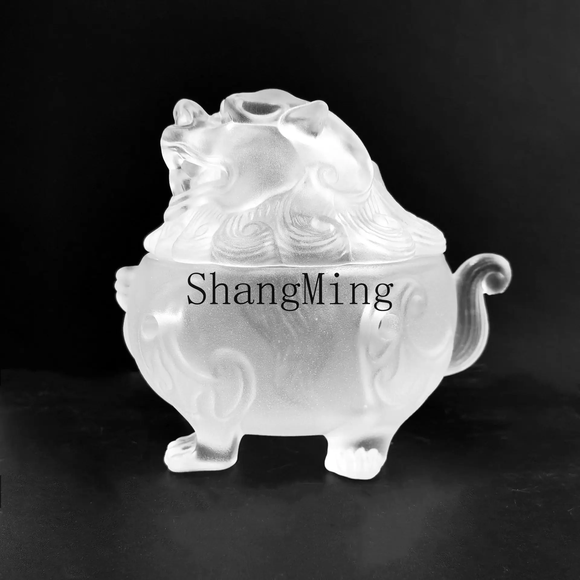 DSA household ancient glass incense burner plate incense burner, tea ceremony sandalwood burner seal burner merchandise gift