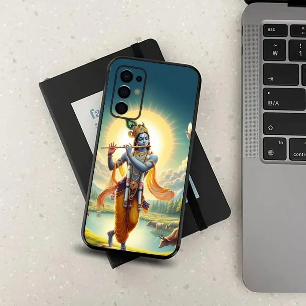 Vishnu Hare Krishna Phone Case For Samsung S24,S21,S22,S23,S30,Ultra,S20,Plus,Fe,Lite,Note,10,9,5G Black Soft Cover