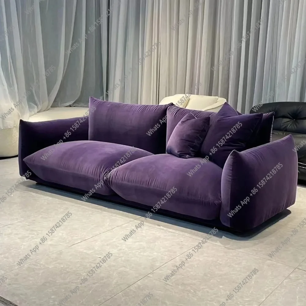 A69 Comfortable Nordic Living Room Sofas Puffs Cloud Sectional Lounge Living Room Sofas Design Ergonomics Muebles Library Furnit