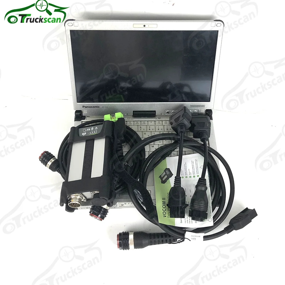 Genuine Vocom 2 For Vocom II 2.8.150 Diagnostic Tool Vocom2 OBD2 Tool Truck Scanner Excavator Diagnostic tool and cfc2laptop