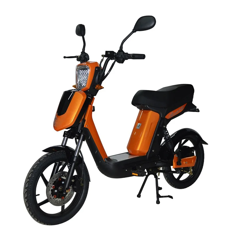 Pedal Assisted System Within Electric Adult Scooter 18 Inch Fat Tire Electric Scooter Iron E Bike Frame with Lithium Battery
