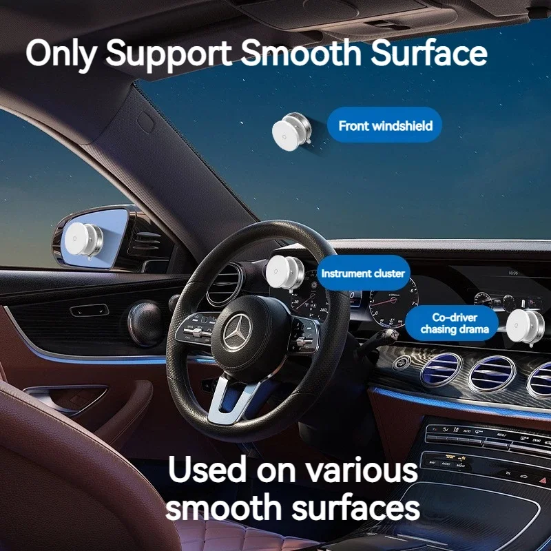 حامل هاتف السيارة المغناطيسي بالشفط الفراغي لسطح الزجاج، حامل هاتف عالمي سهل التركيب لهاتف iPhone Samsung #3