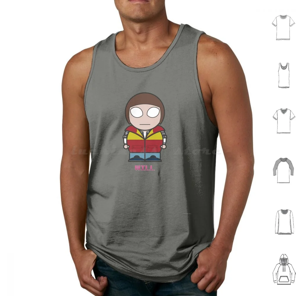 Will-Tank Tops Vest Sleeveless 80s Hawkins The Upside Down Hawkins Power And Light Sci Fi Science Fiction Demogorgon