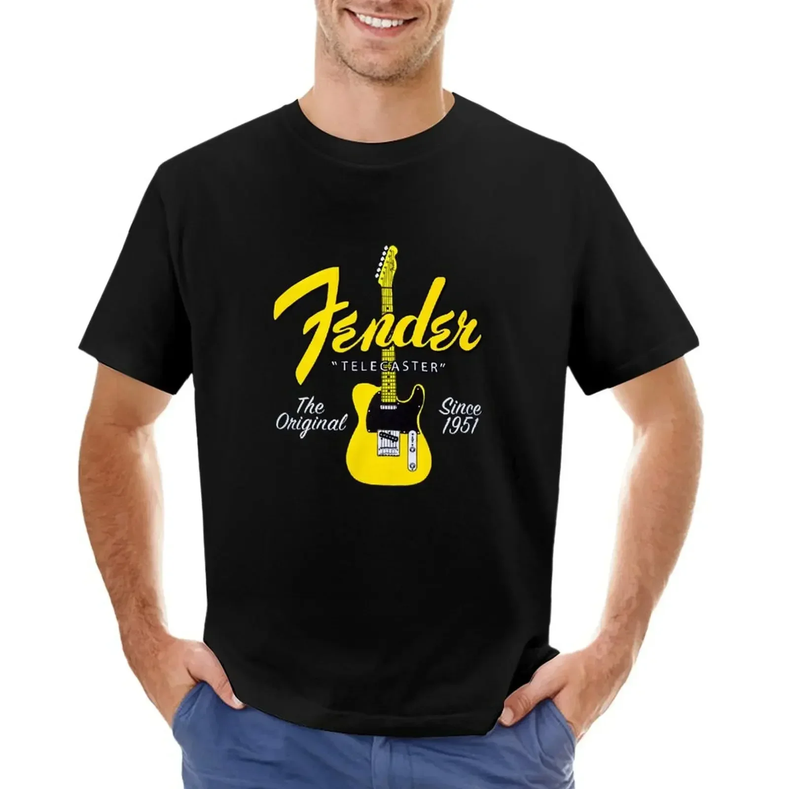 Male Short Sleeve the original TELEcaster T-shirt customs design your own oversizeds anime clothes tops fitted t shirts for men